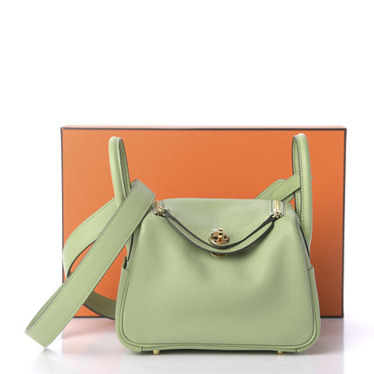 Hermes Swift Mini Lindy 20 Vert Criquet 11 of 11