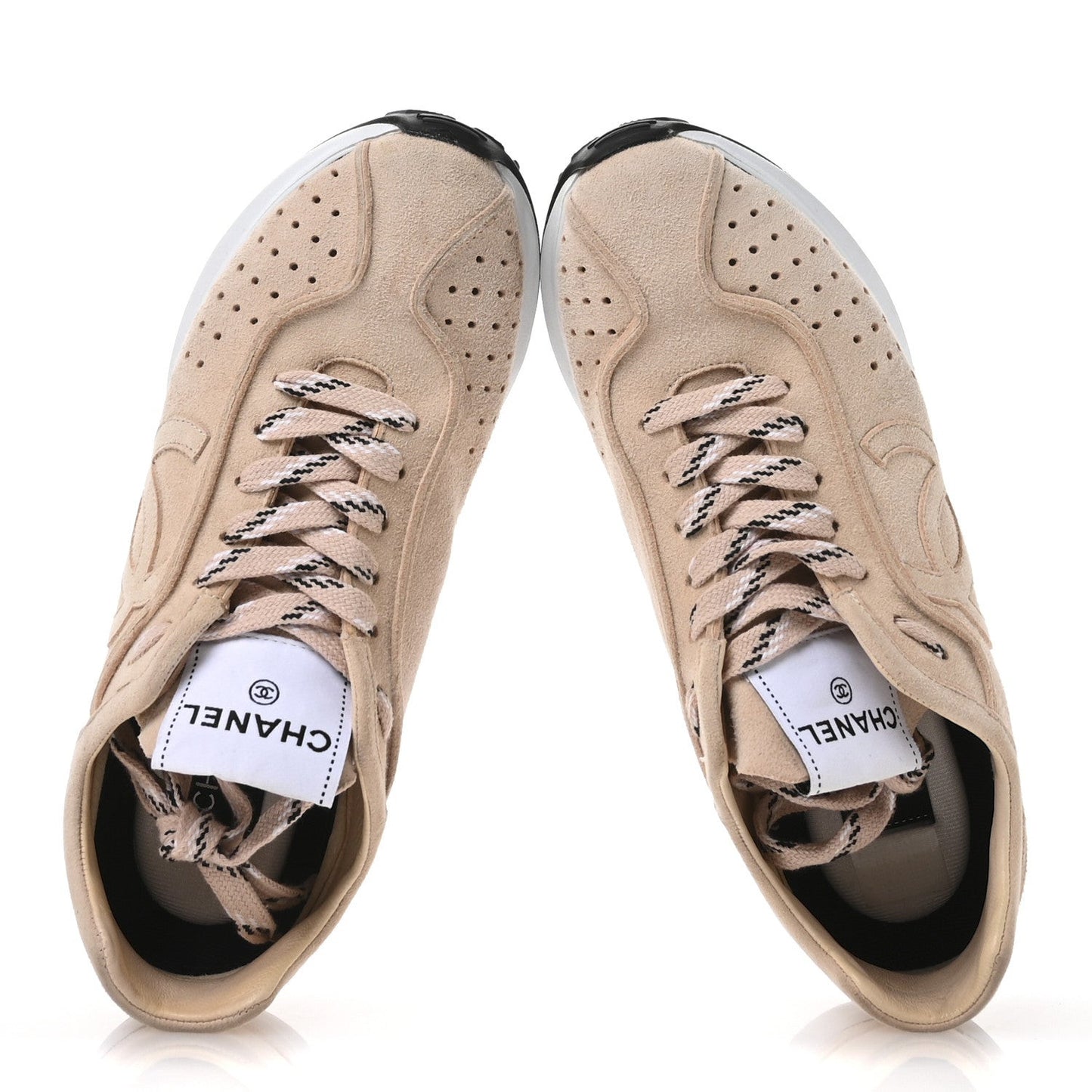 Suede Goatskin CC Sneakers 37 Light Pink