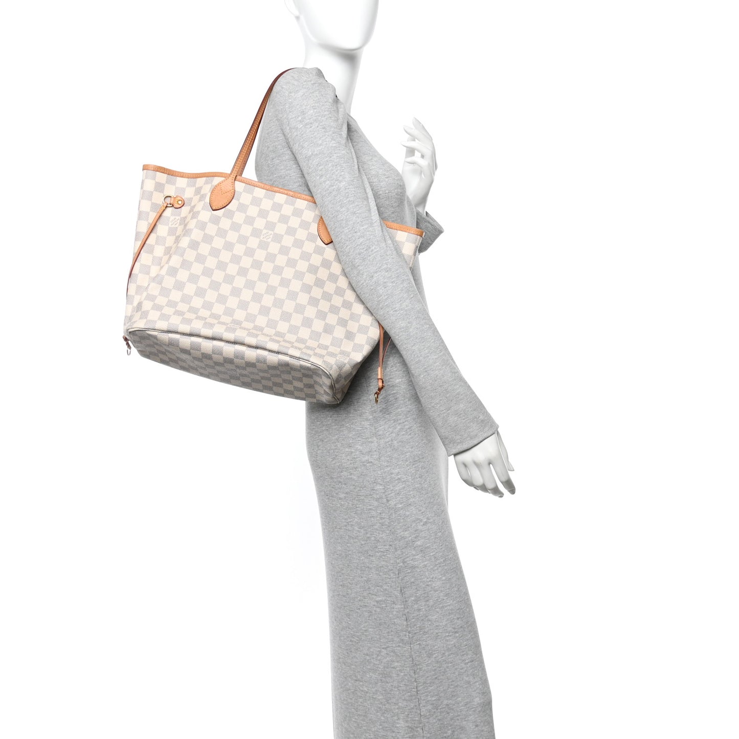 Damier Azur Neo Neverfull MM Rose Ballerine