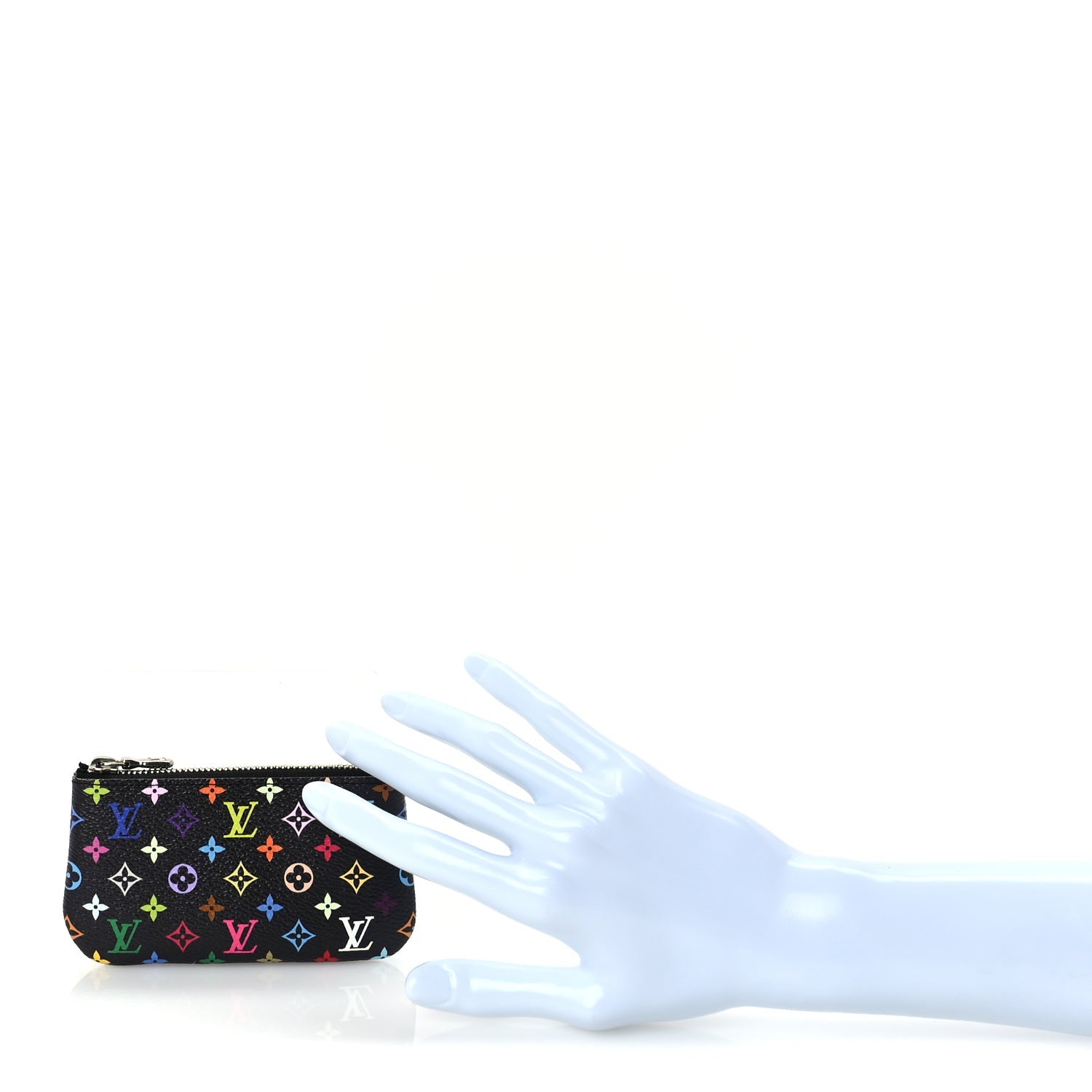 Louis Vuitton LV X TM Monogram Multicolor Key Pouch  Black 2 of 7