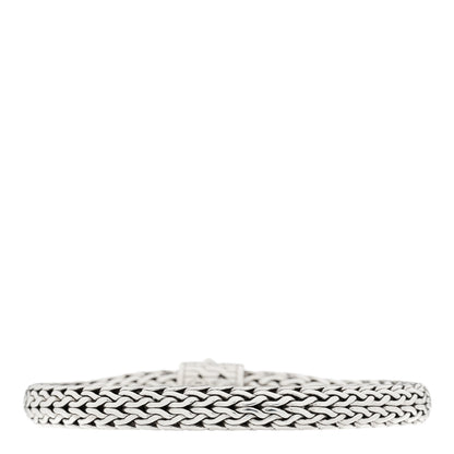 John Hardy Sterling Silver Diamond 7.5mm Classic Chain Bracelet 2 of 3