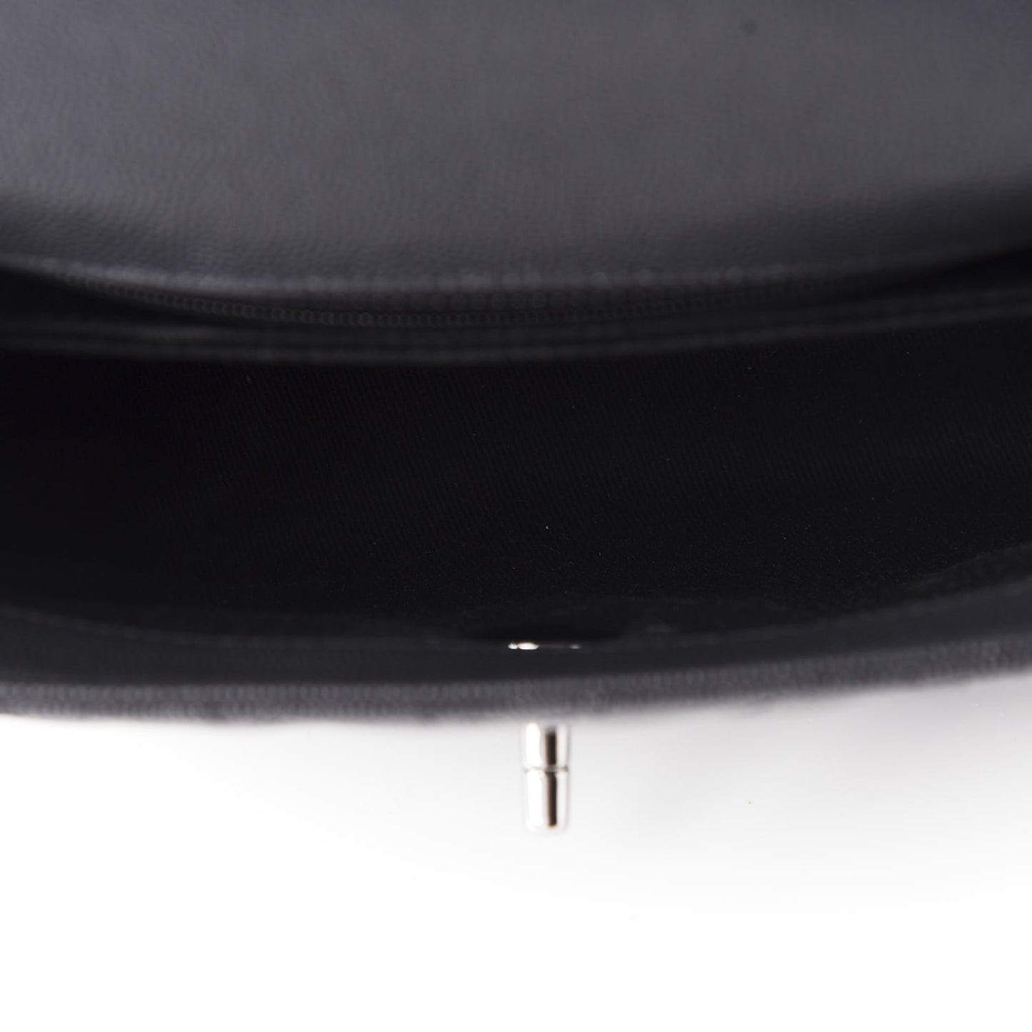 Caviar Chevron Quilted Mini Coco Handle Flap Dark Grey