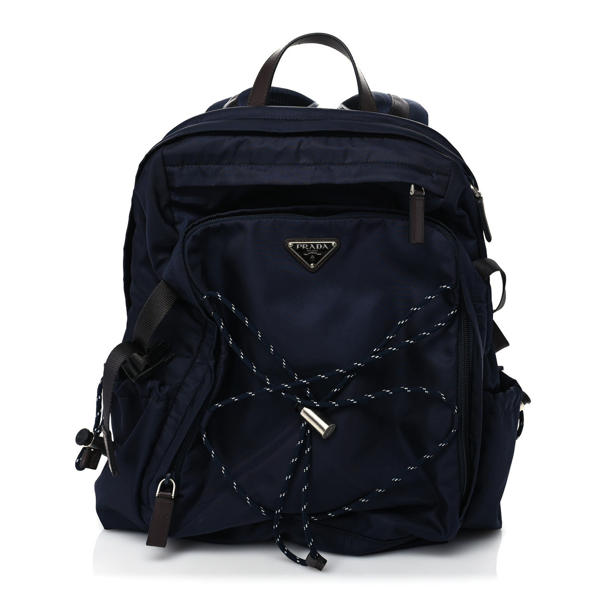 Prada Re-Nylon Speedrock Backpack Navy 1 of 8