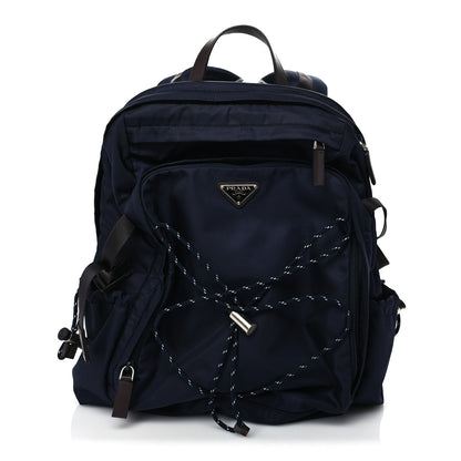 Prada Re-Nylon Speedrock Backpack Navy 1 of 8