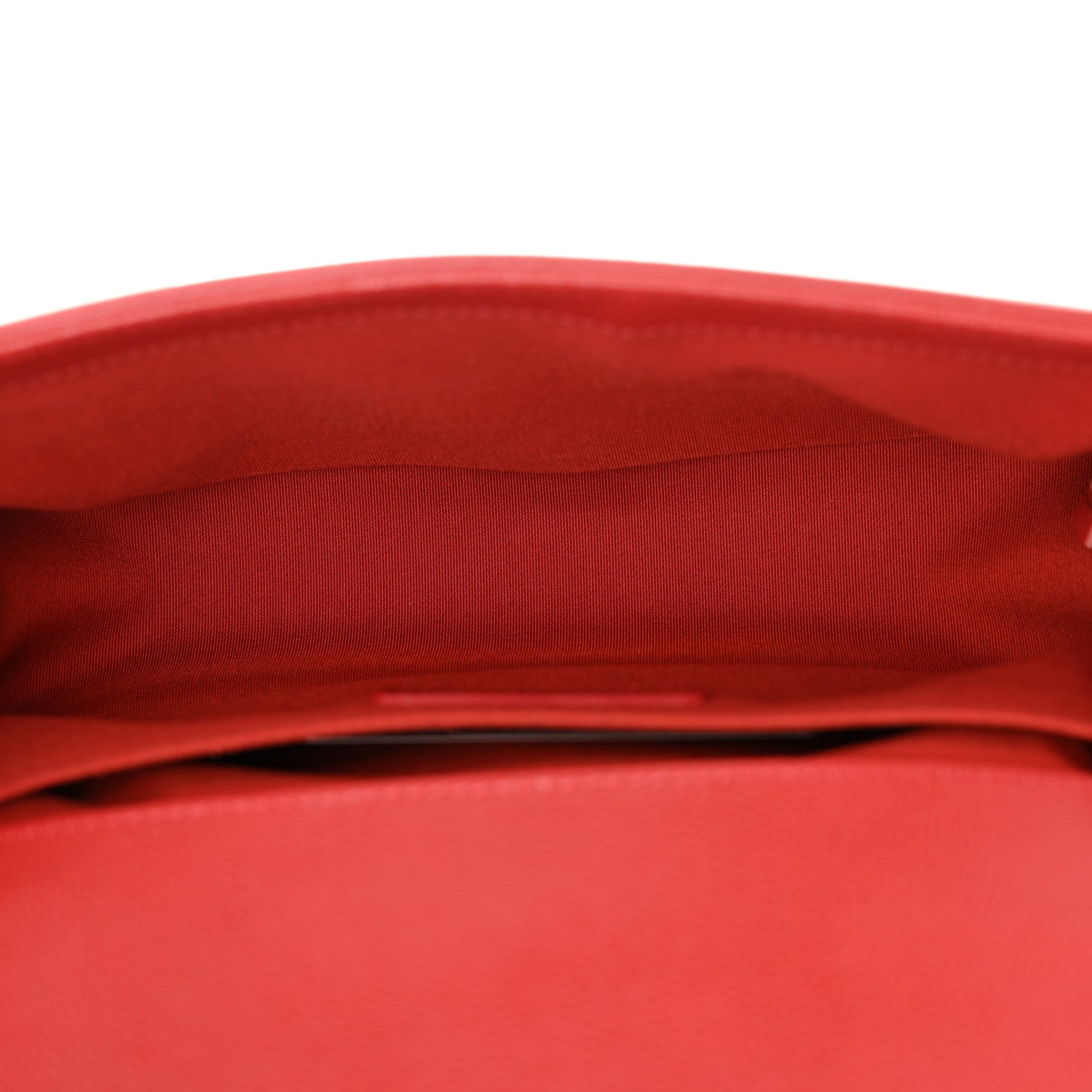 Chanel Caviar Chevron Quilted Medium Boy Flap Red 5 of 12