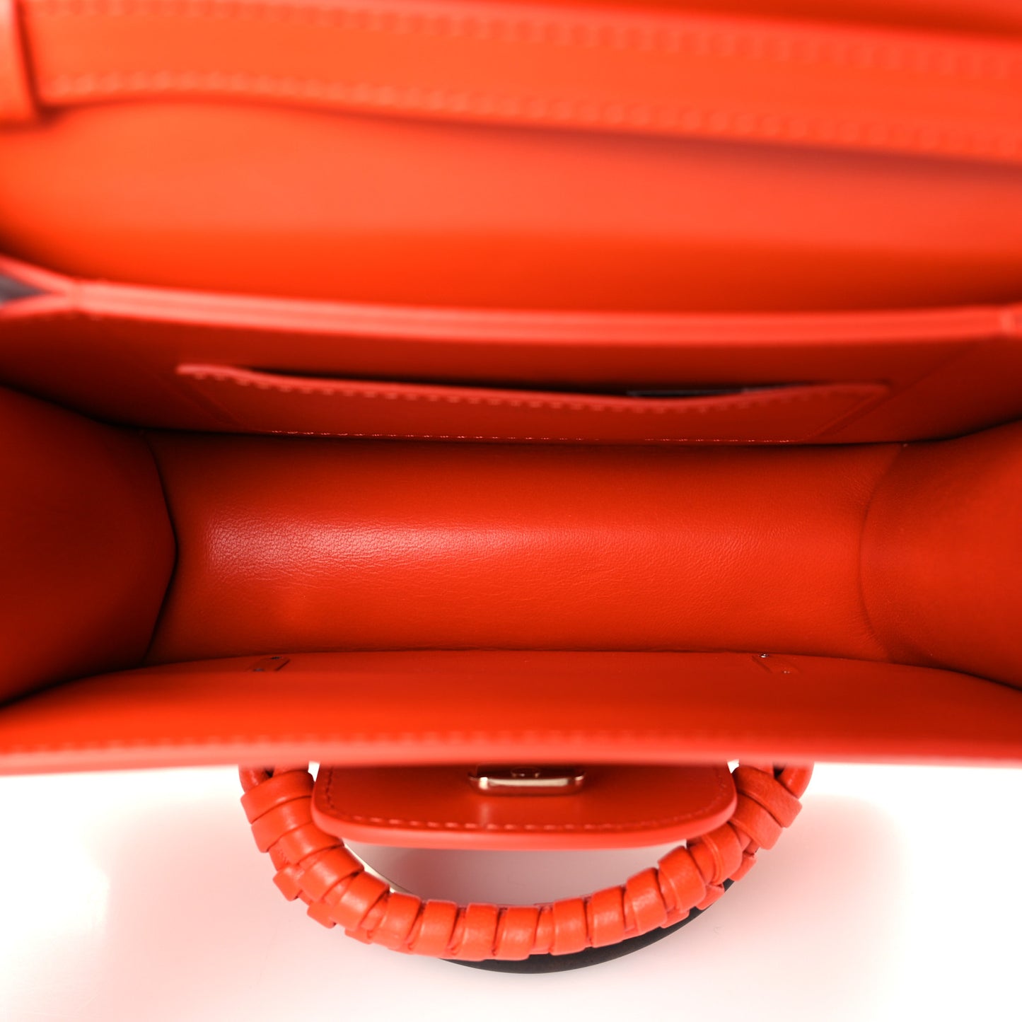 Calfskin Kattie Shoulder Bag Rusted Orange