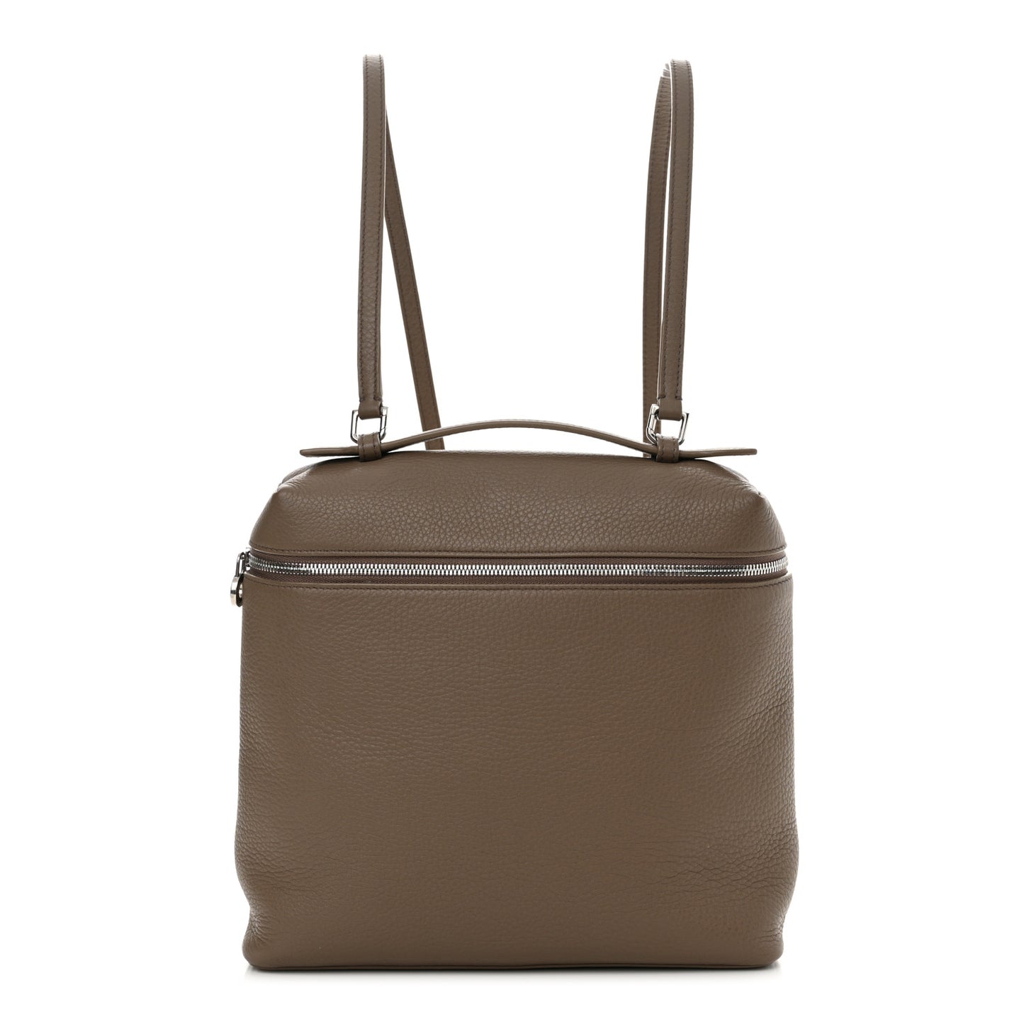 Grained Calfskin Extra Pocket L23.5 Backpack Warm Mastic