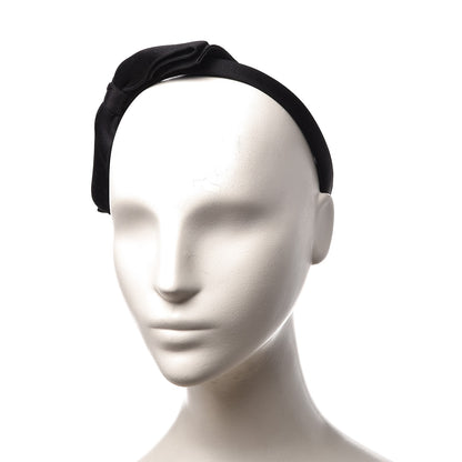 Chanel Silk Bow Headband Black 2 of 5