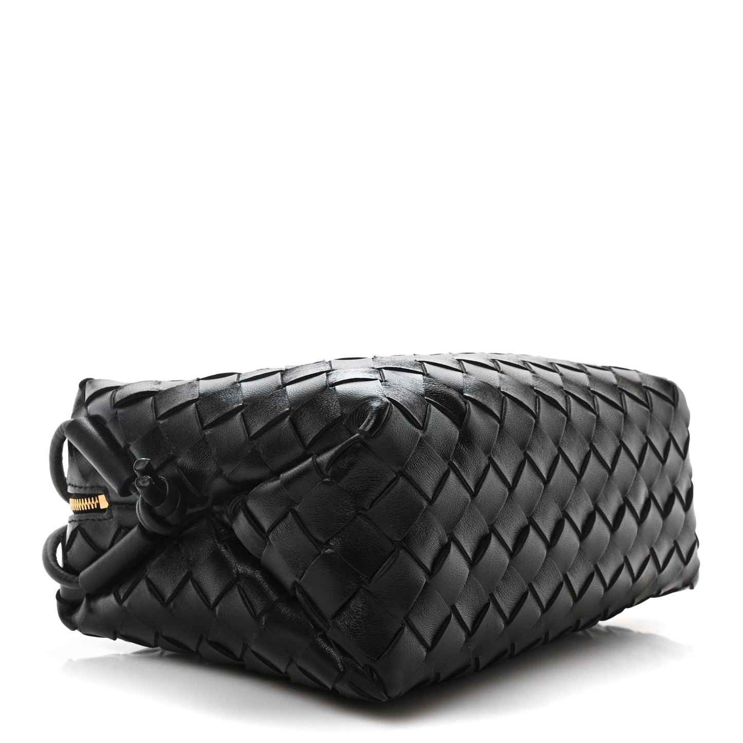 Nappa Intrecciato Small Loop Camera Bag Black