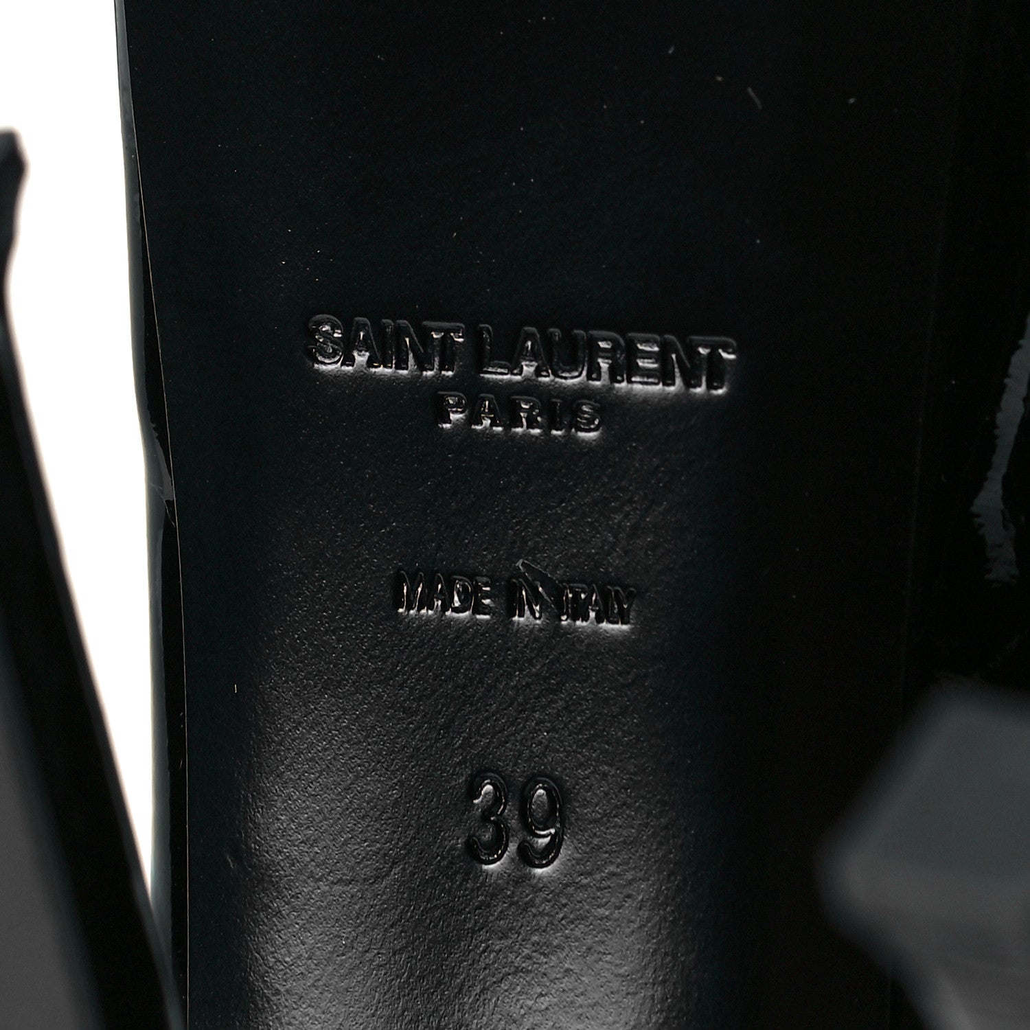 Saint Laurent Patent Tribtoo 105 Platform Pumps 39 Black 8 of 9