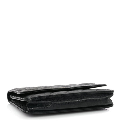 Chanel Caviar Quilted Wallet On Chain WOC Black 3 of 10