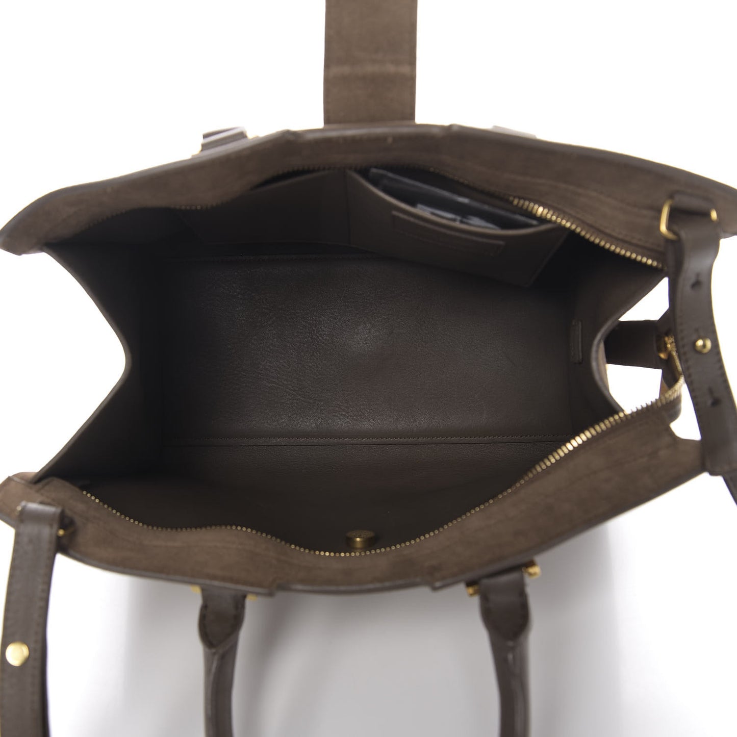 Suede Small Classic Y Cabas Fog