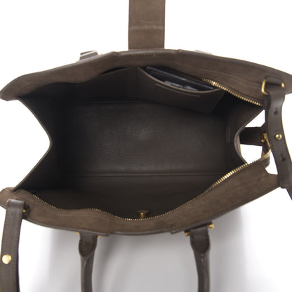 Saint Laurent Suede Small Classic Y Cabas Fog 6 of 11