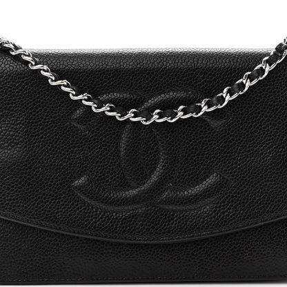 Chanel Caviar Timeless CC Wallet On Chain WOC Black 8 of 11