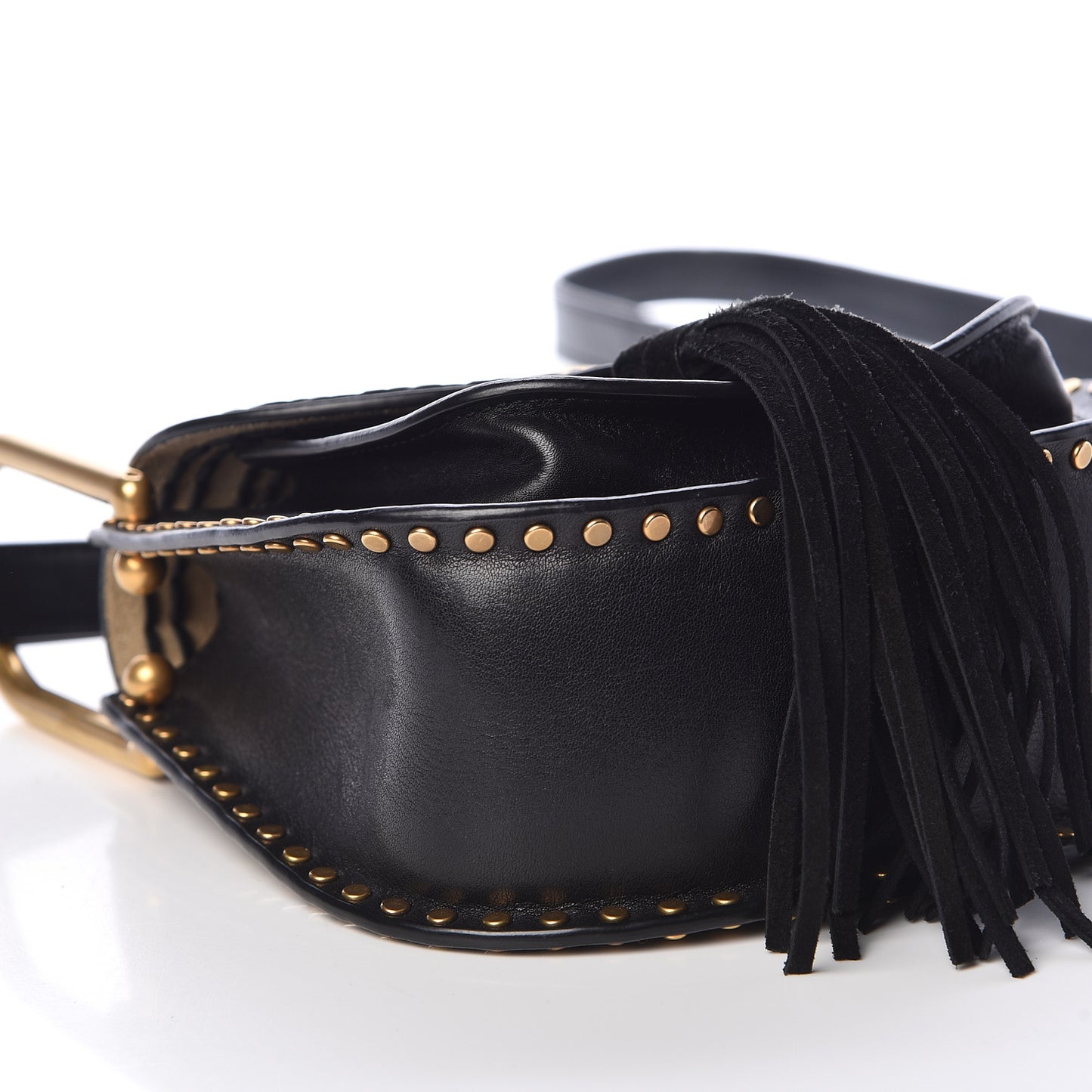 Calfskin Braided Mini Hudson Shoulder Bag Black