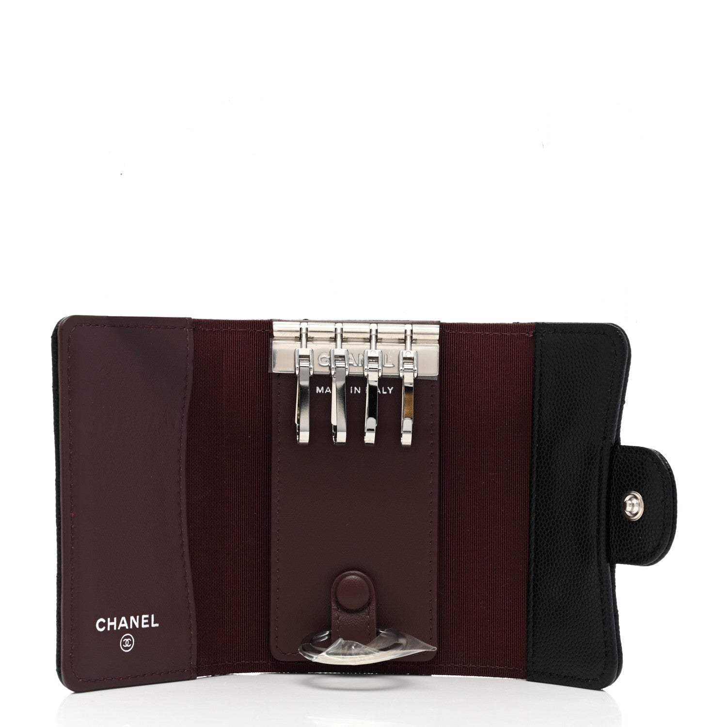 Chanel Caviar Quilted Classic 4 Key Holder Wallet Black 5 of 9