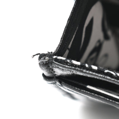 Chanel Lambskin Quilted Flap Card Holder Wallet Black 9 of 10