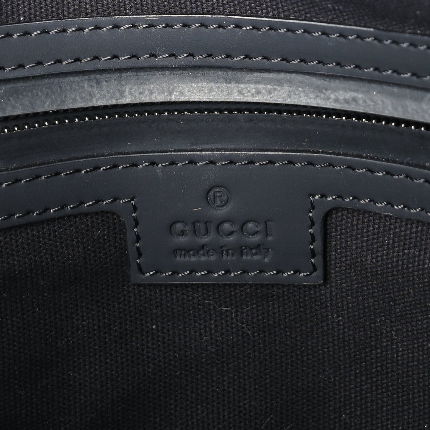 Rubber Effect Monogram GG Waist Belt Bag  Black