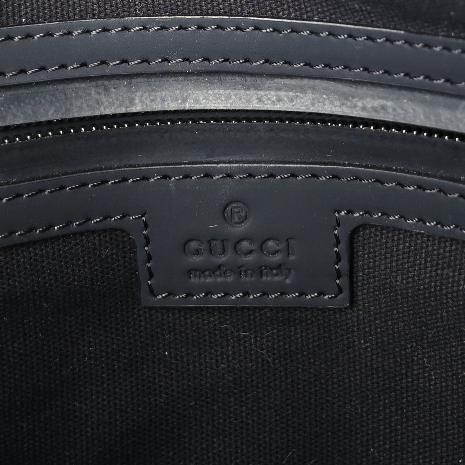 Gucci Rubber Effect Monogram GG Waist Belt Bag  Black 5 of 8