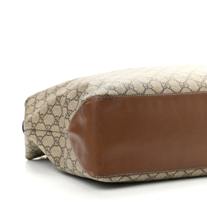 Gucci GG Supreme Monogram Large Linea A Hobo Light Brown 9 of 11