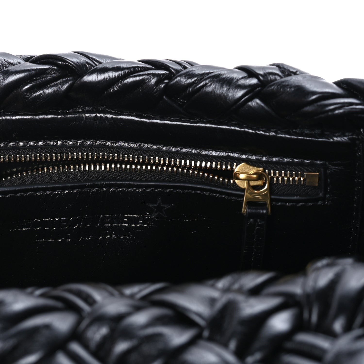 Bottega Veneta Calfskin Foulard Intreccio Small Kalimero Città Shoulder Bag Black 5 of 7