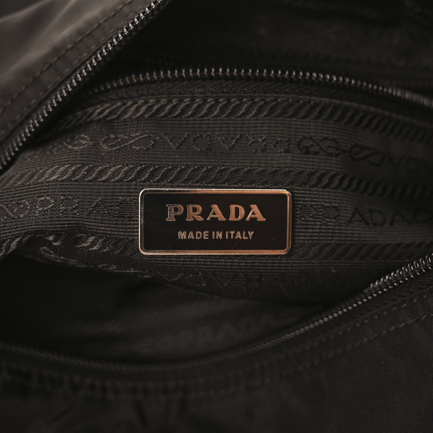 Prada Tessuto Nylon Saffiano Vela Messenger Bag Black 6 of 7