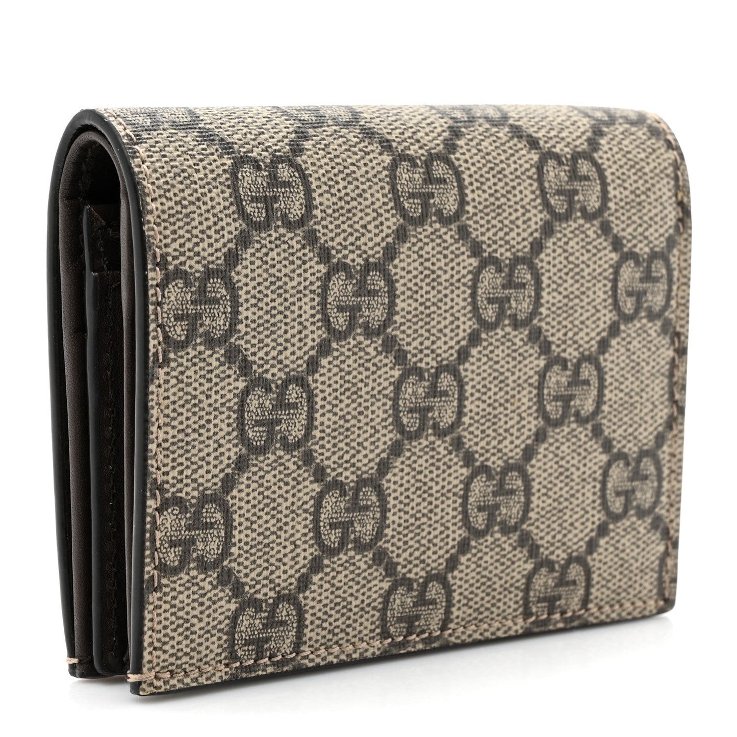 GG Supreme Monogram Card Case Beige