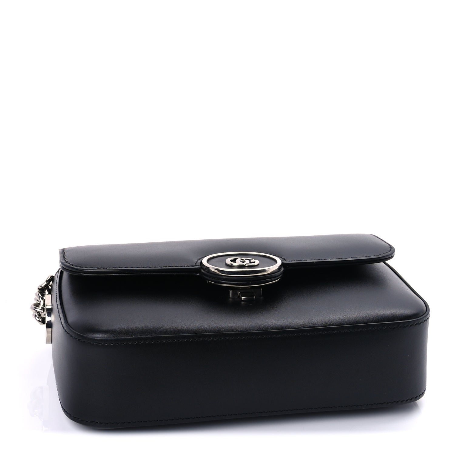 Gucci Senna Calfskin Petite GG Top Handle Shoulder Bag Black 3 of 7