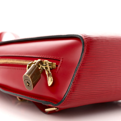 Louis Vuitton Epi Mabillon Backpack Castillan Red 8 of 11