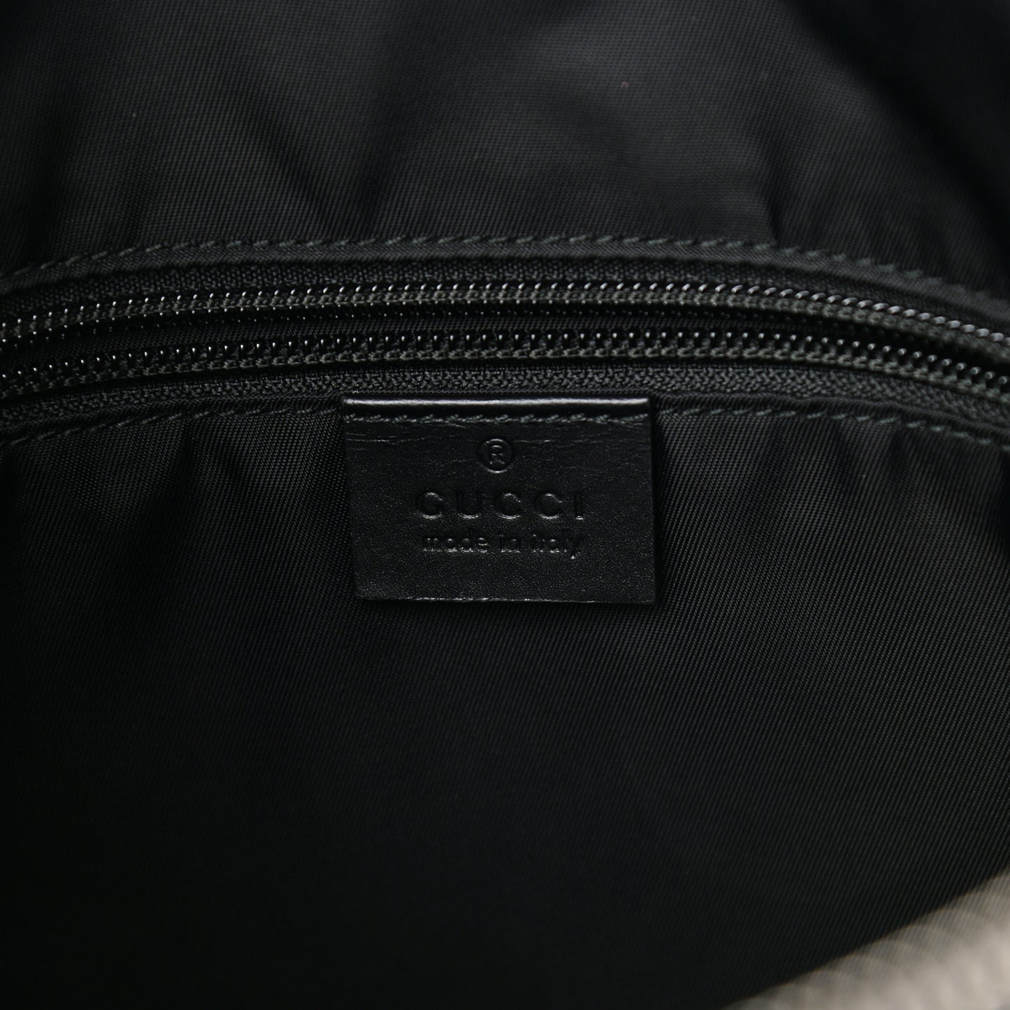 GG Supreme Monogram Web Messenger Bag Black