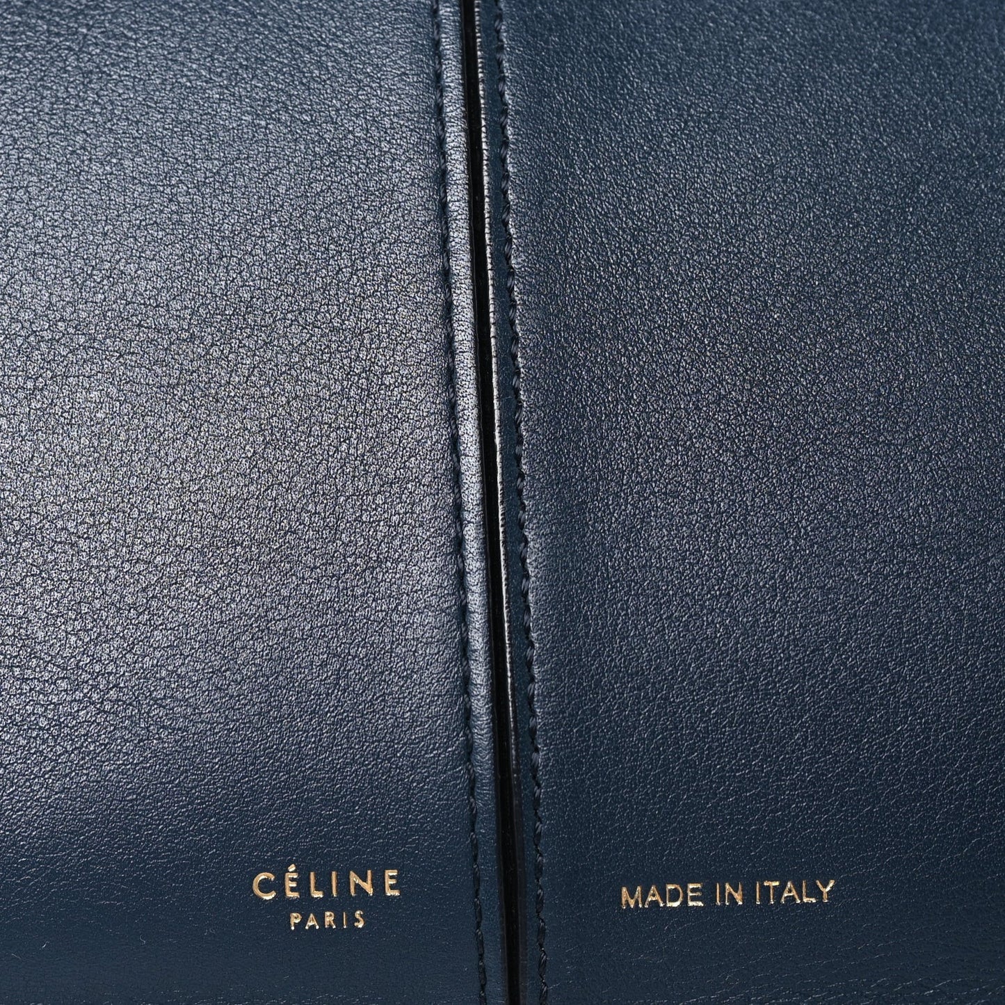 Smooth Calfskin Tri-Fold Clutch on Chain Dark Sea