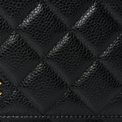Chanel Caviar Quilted Wallet On Chain WOC Black 7 of 9