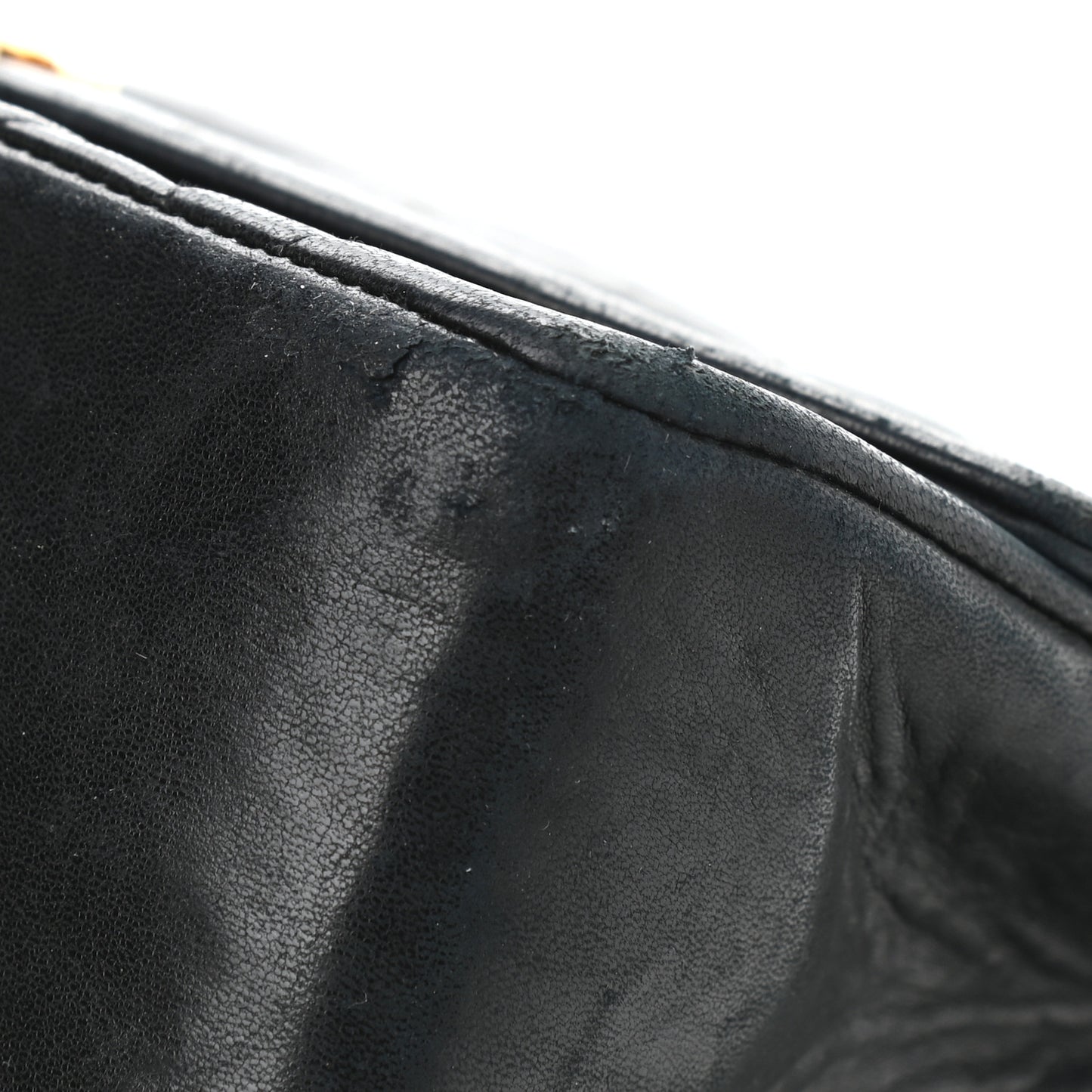 Lambskin Quilted Small Single Flap Black