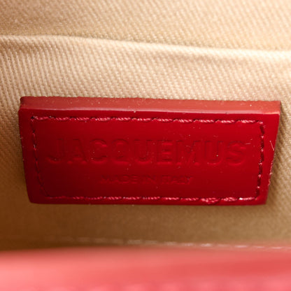 Jacquemus Glazed Calfskin Le Chiquito Boucle Moyen Red 6 of 7