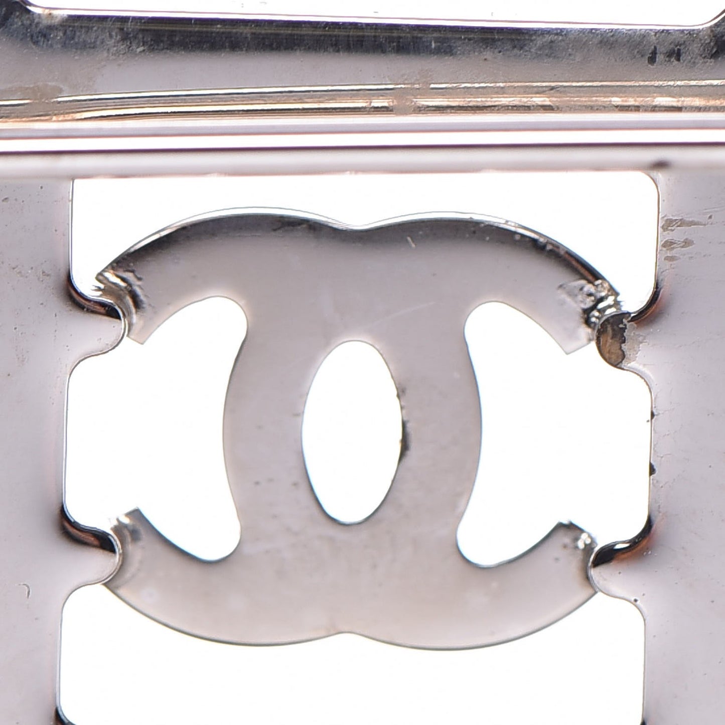 Crystal CC Brooch Silver