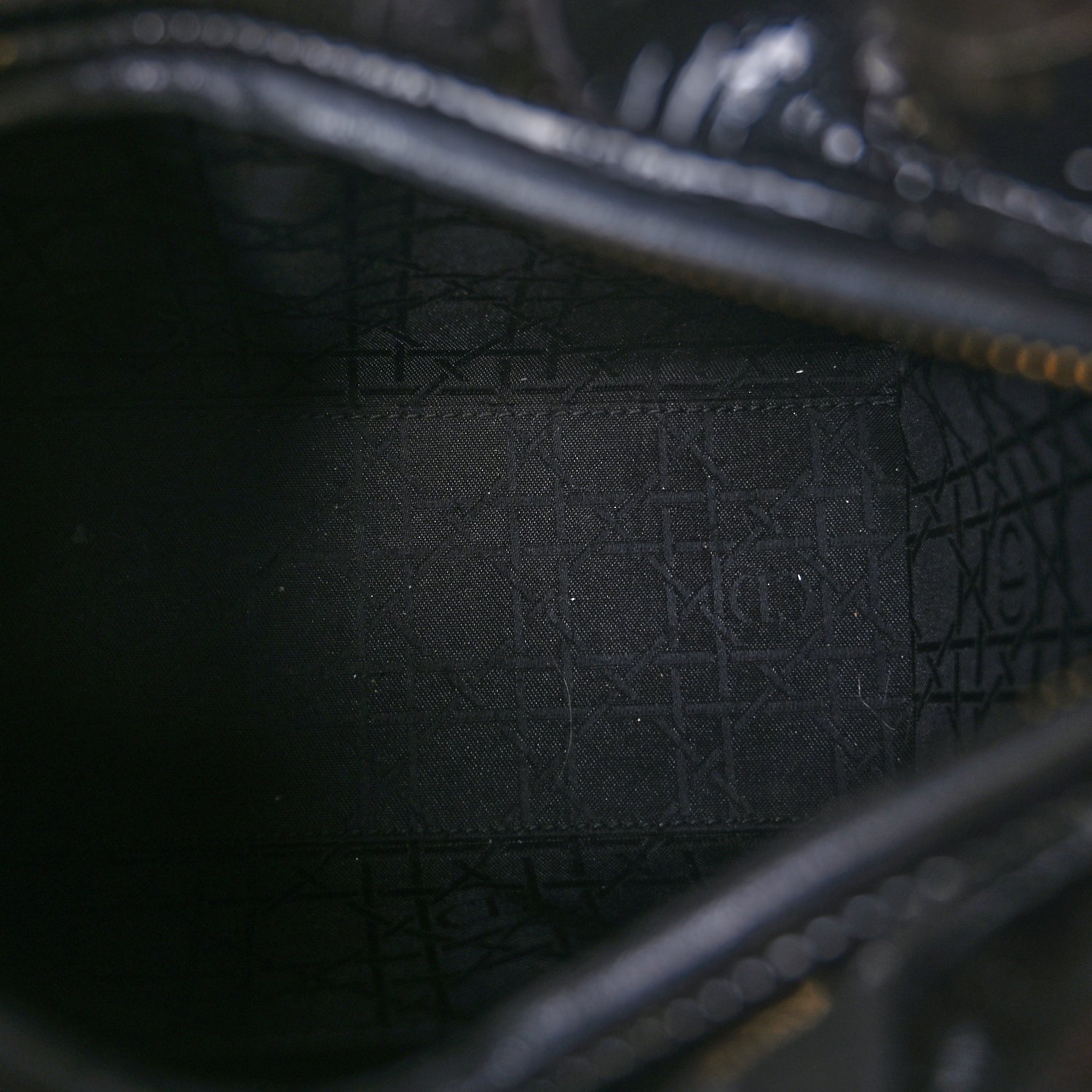 Christian Dior Patent Cannage Medium Lady Dior Black 4 of 8