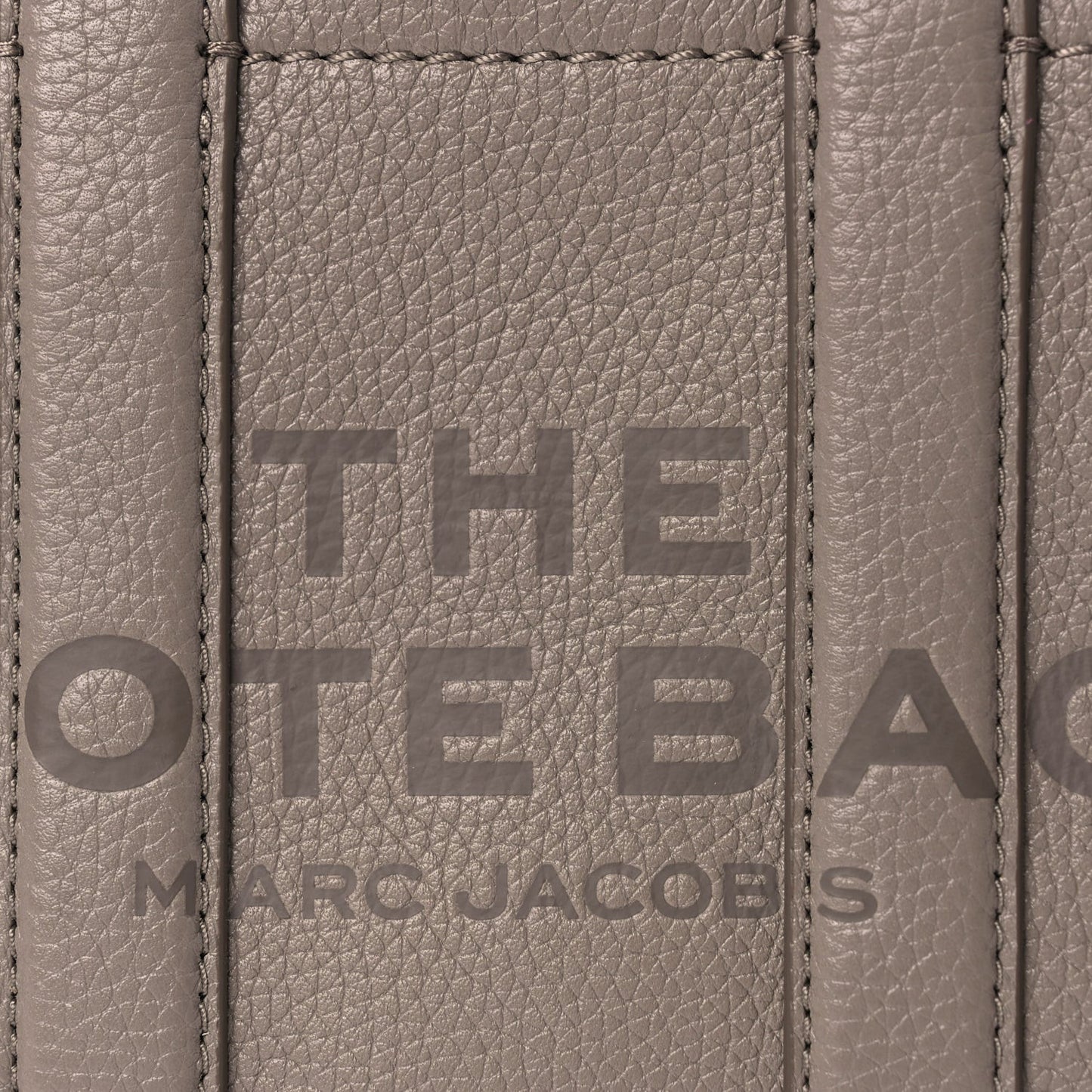 Grained Calfskin Small The Tote Bag Cement