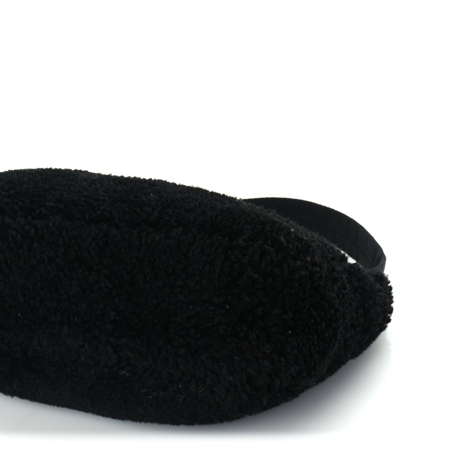 Shearling Mini Re-Edition 2000 Bag  Black