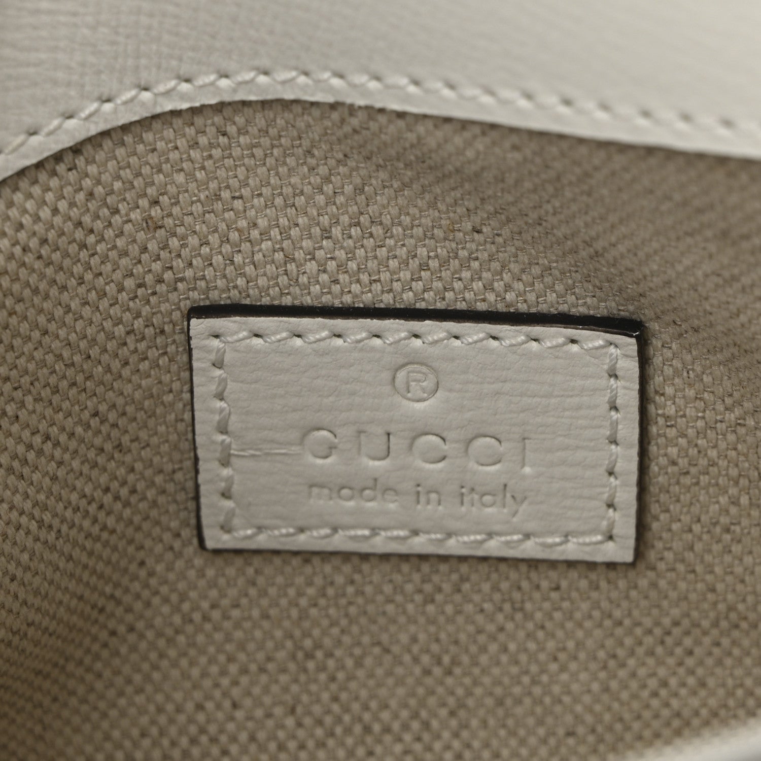 Gucci Calfskin Mini Horsebit 1955 Asymmetric Shoulder Bag Great White 6 of 10