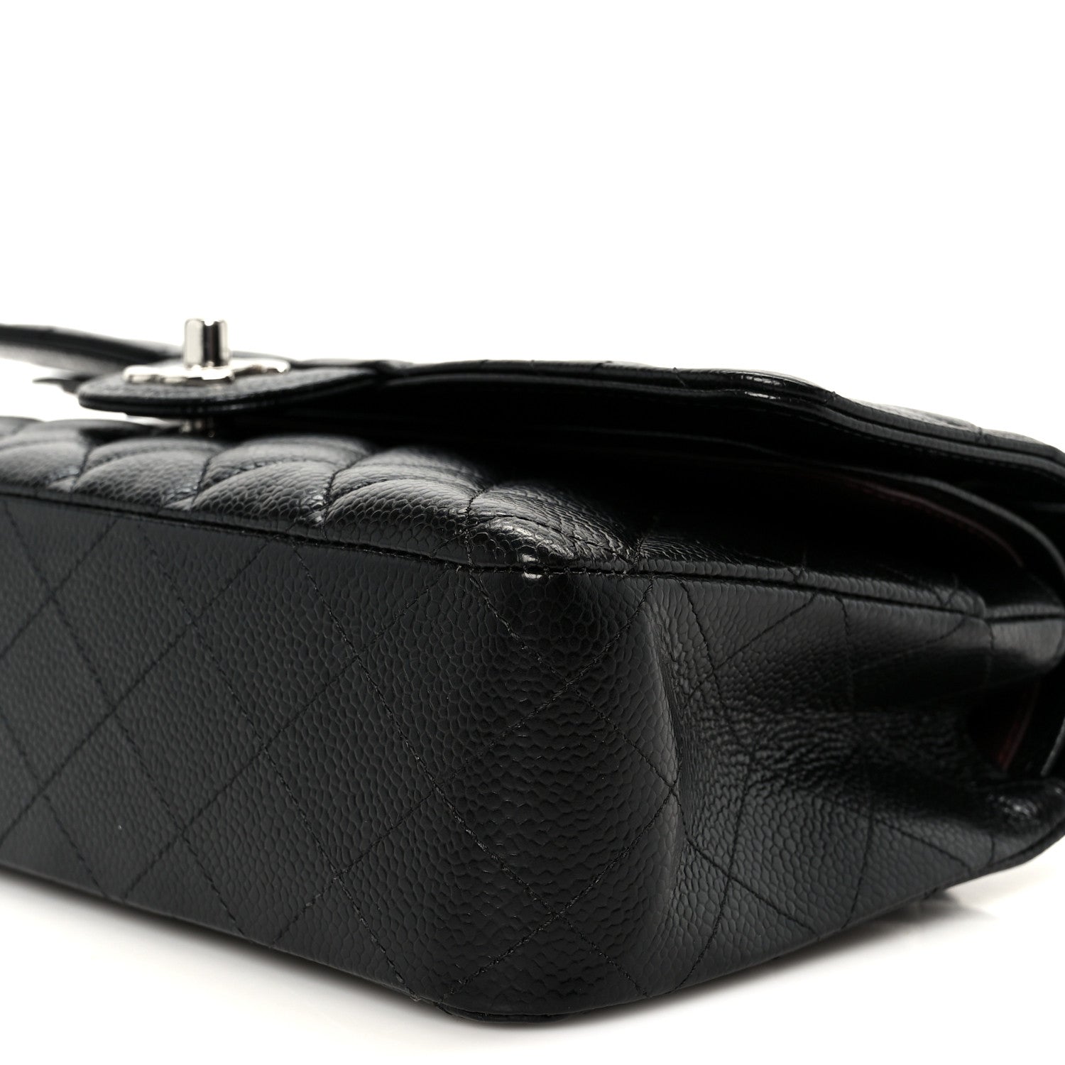 Chanel Caviar Quilted Medium Double Flap Black 11 of 12
