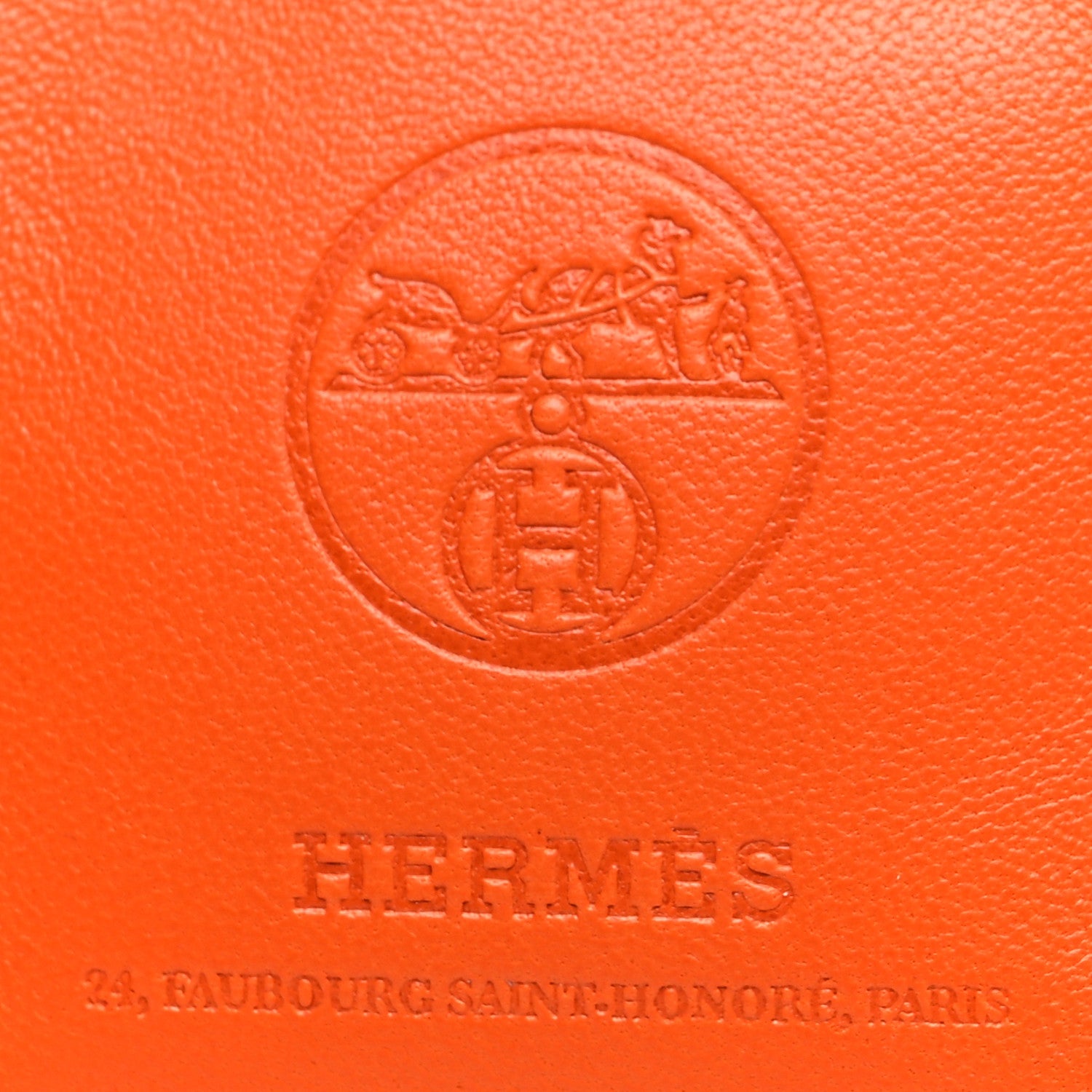 Hermes Milo Lambskin Swift Shopping Bag Charm Feu Gold 3 of 3