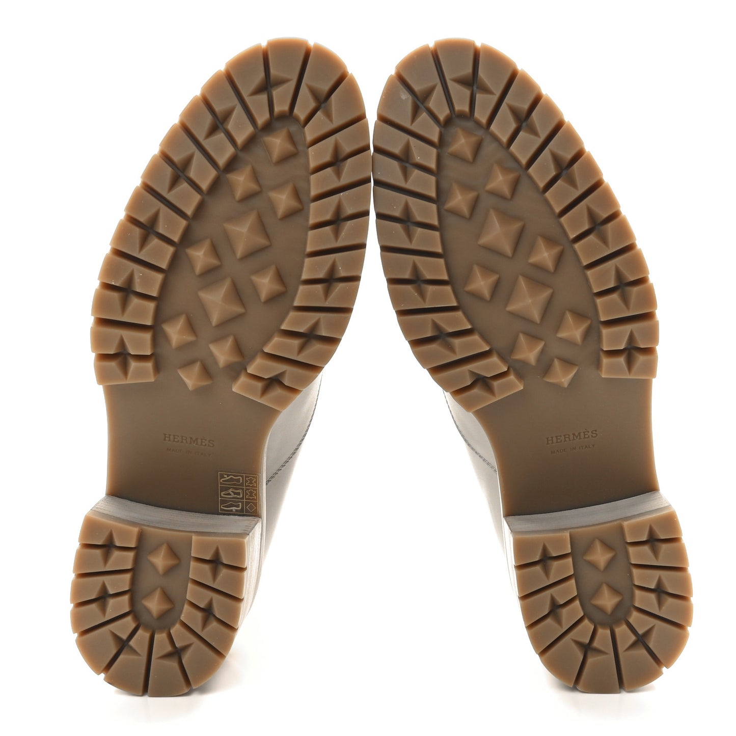 Calfskin Bridge Ankle Boots 40 Beige Grege