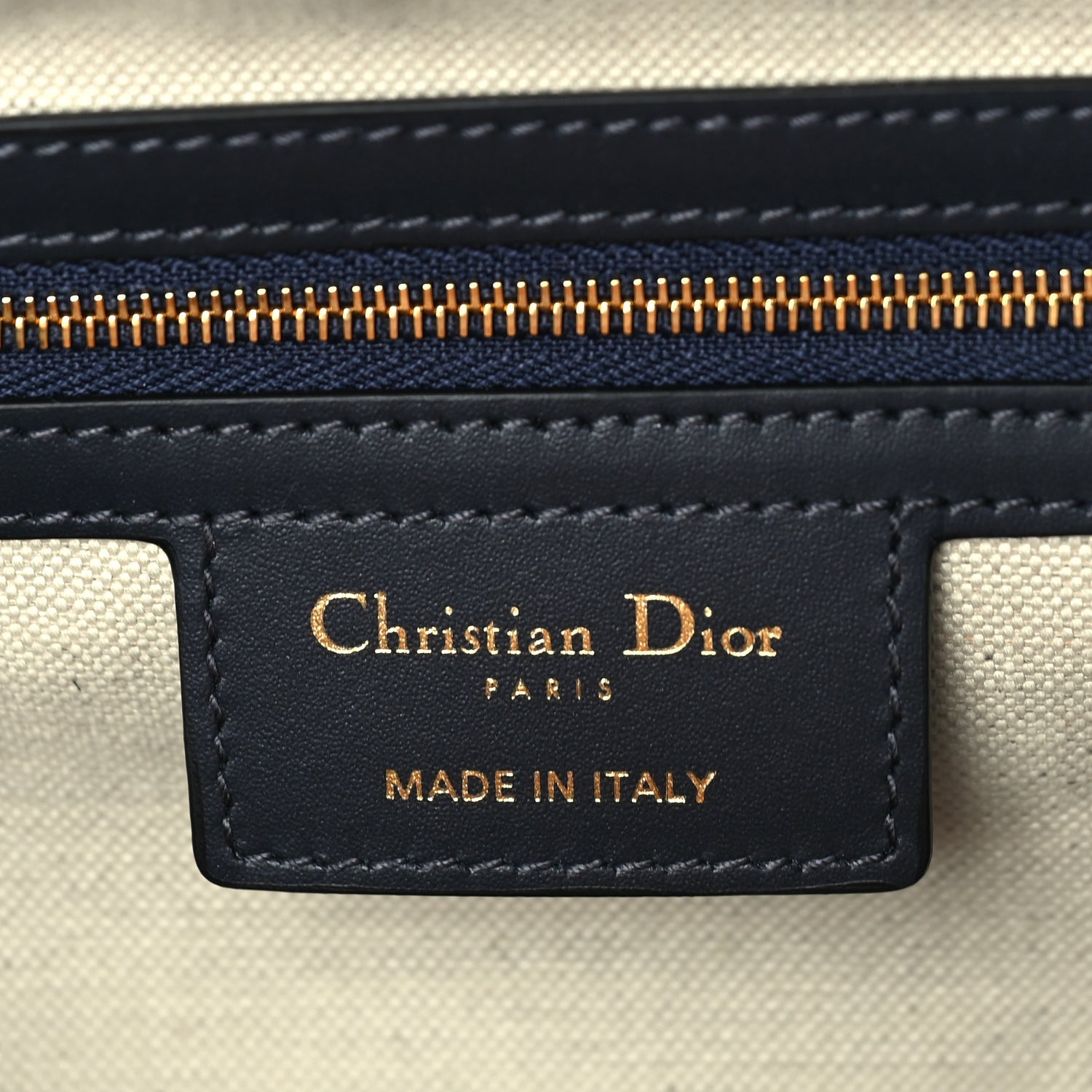 Christian Dior Oblique Calfskin Groove 25 Bag Blue 5 of 8