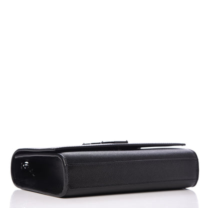 Saint Laurent Grain De Poudre Small Monogram Kate Satchel Black 4 of 6