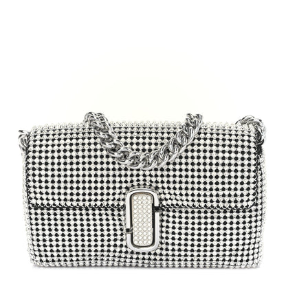 Marc Jacobs The Rhinestone J Marc Mini Shoulder Bag Silver 1 of 9