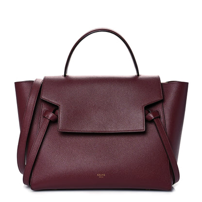Celine Grained Calfskin Mini Belt Bag Plum 1 of 9