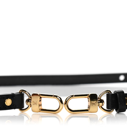 Louis Vuitton Calfskin 16mm Adjustable Shoulder Strap Black 4 of 5