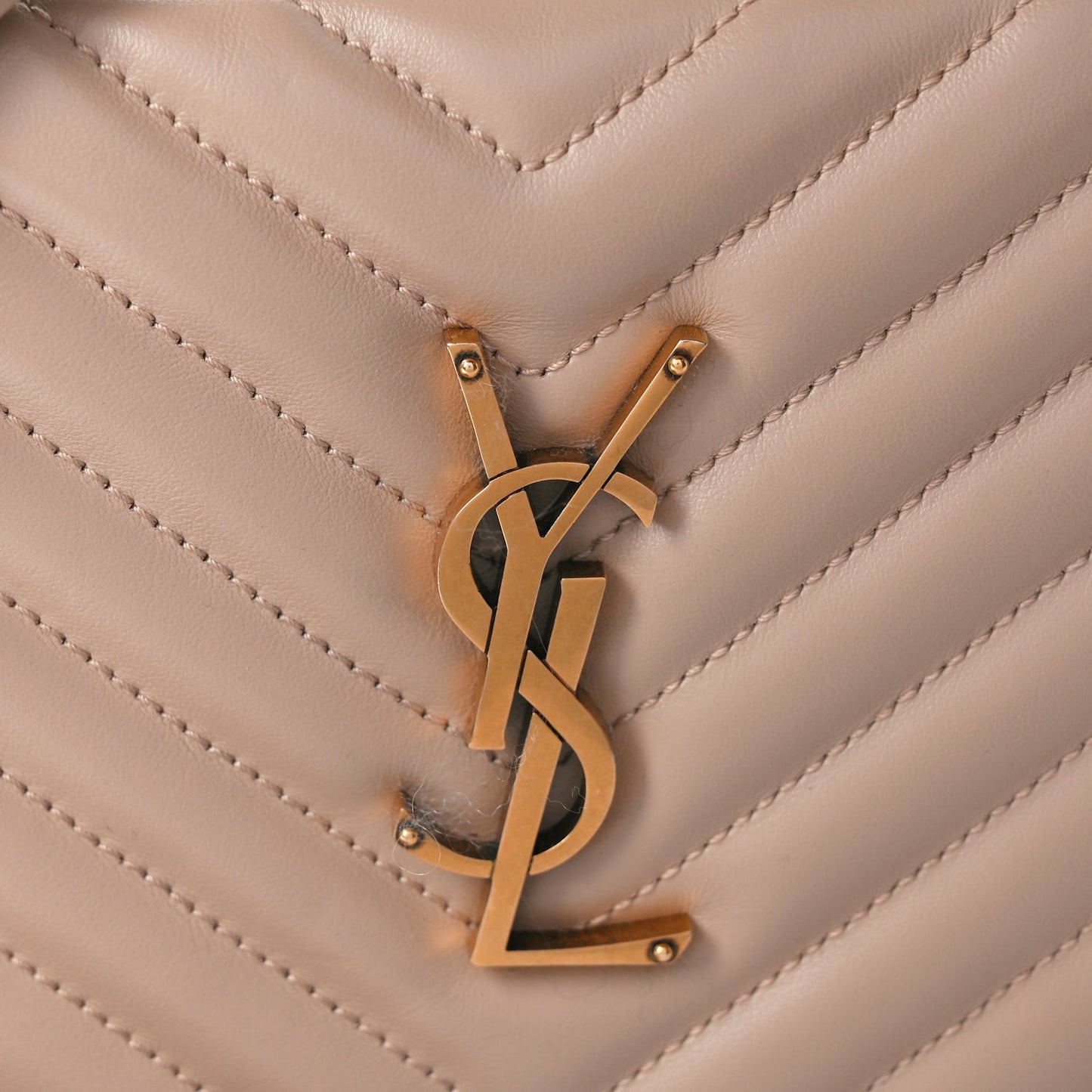 Calfskin Matelasse Monogram Lou Camera Bag Dark Beige