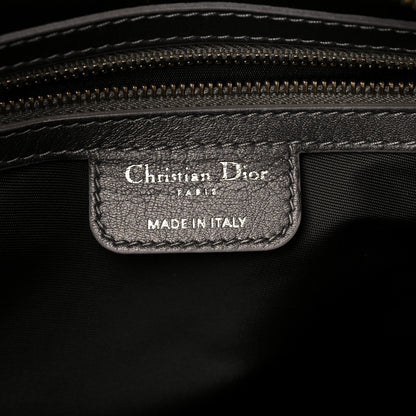 Christian Dior Coated Canvas Cannage Large Dior Soft Shopping Tote Grey 5 of 8