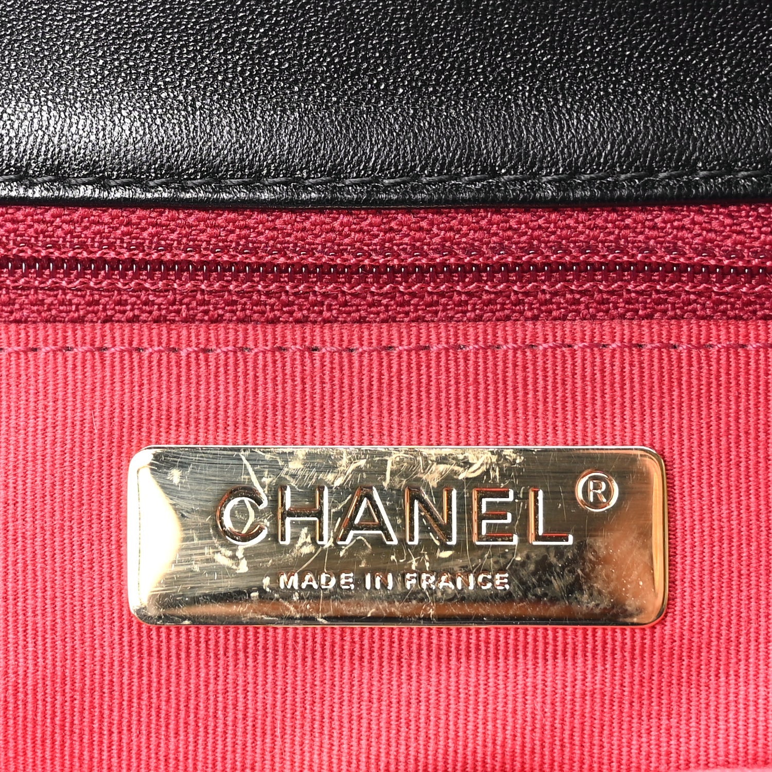 Chanel Lambskin Quilted Medium  19 Flap Black 5 of 10